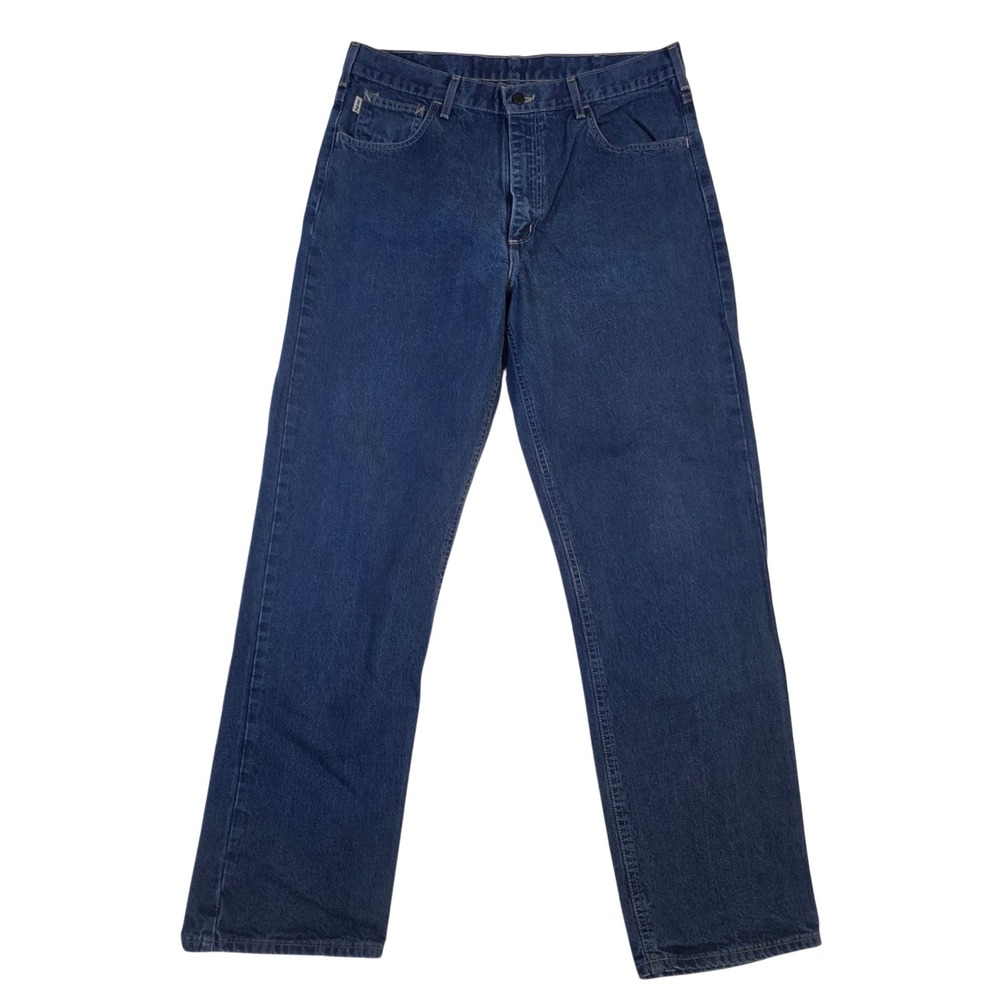 Carhartt Jeans 36x32 Blue Mens FR Flame Resistant Relaxed Fit Made in USA *READ*